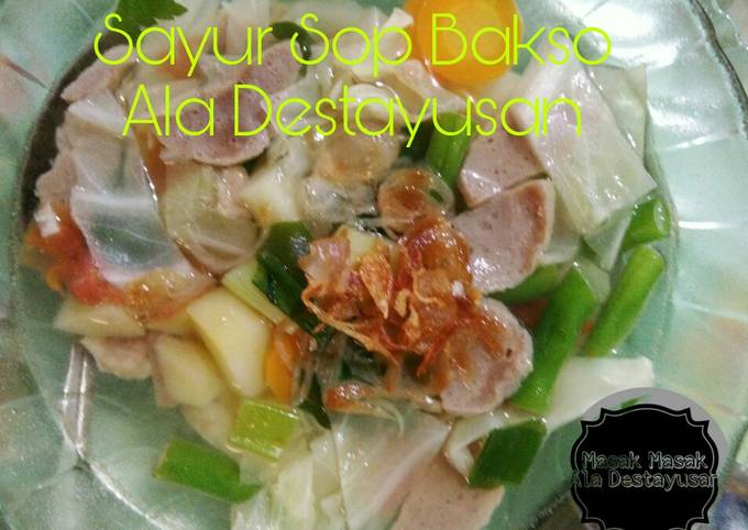 Resep Sayur Sop Bakso, Maknyuss