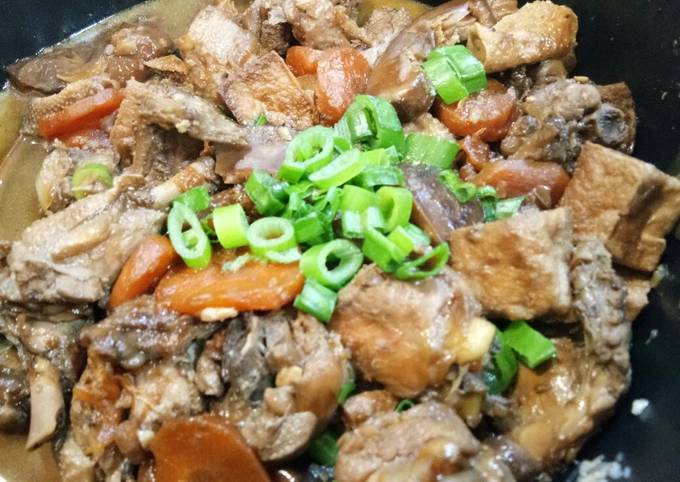 Easiest Way to Make Any-night-of-the-week Claypot Tofu Chicken