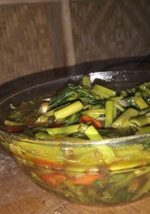 Foto resep Oseng Kangkung Saos Saori Saos Lada Hitam