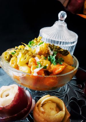 A picture of Mix vegetable with Cream.