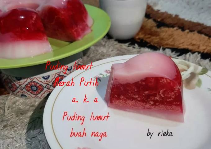 Anti Ribet, Memasak 60. Puding lumut merah putih a.k.a Puding Lumut buah naga Anti Gagal