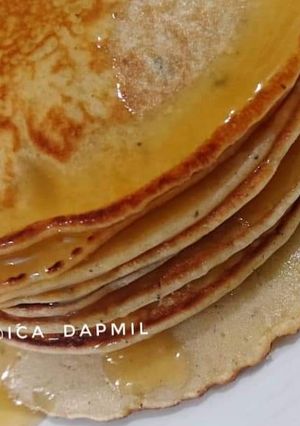 Foto resep Pancake biji pepaya dan saus kulit pepaya