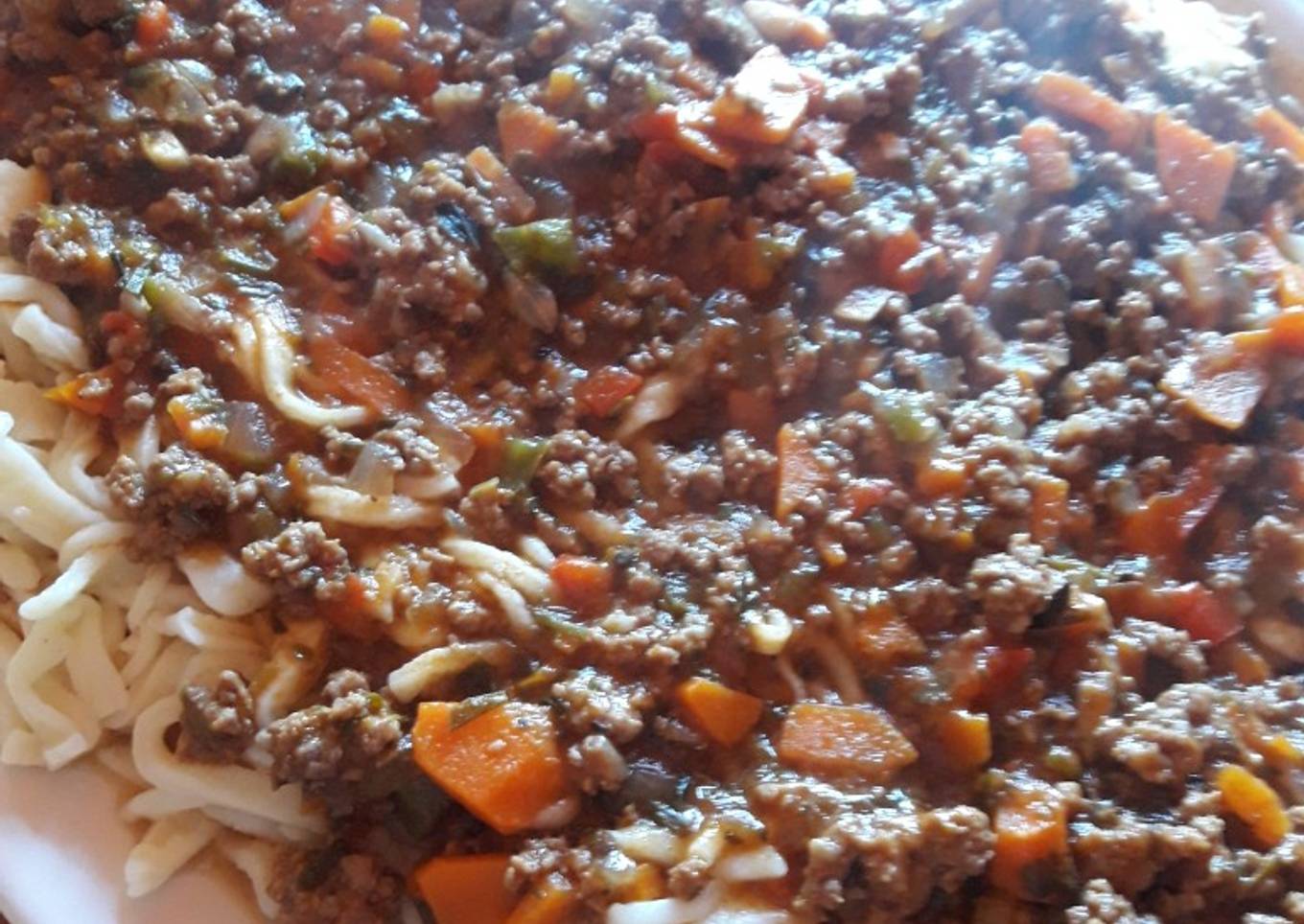 Tuco de carne picada y pollo