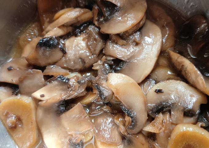 Tutorial Membuat Resep Garlic butter mushroom (jamur kancing / champignon)