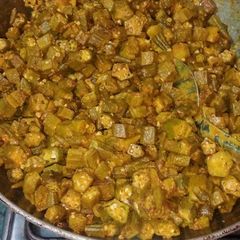 A picture of Masala ladyfinger.