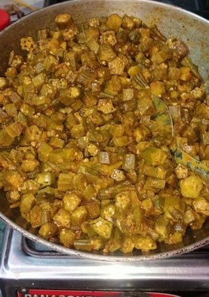 A picture of Masala ladyfinger.