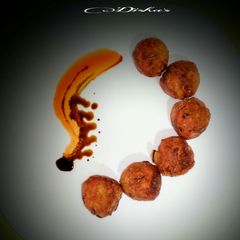 A picture of Cheese Stuffed Taro Fritters :-.