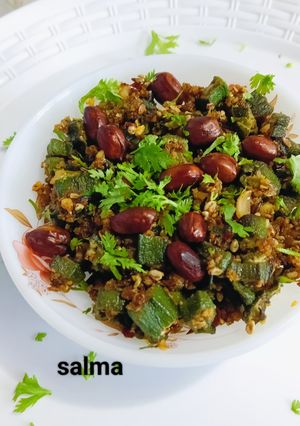 मूंगफली मसाला भिंडी रेसिपी मुख्य फोटो