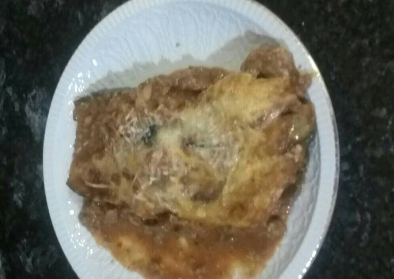 Pastel de berenjena con carne picada