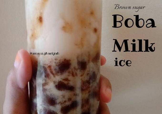 Brown Sugar Boba Milk Ice