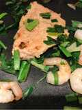 Fried pork and shrimp