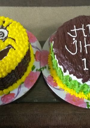 Foto resep Kue Ulang Tahun (base cake; Brownies)