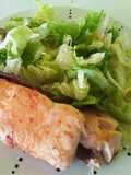 Salmón a la mantequilla