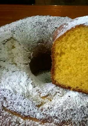 Una foto de Torta con flan de cajita - sabor vainilla