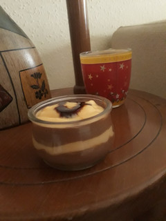 Una foto de Flan dos sabores a mi manera