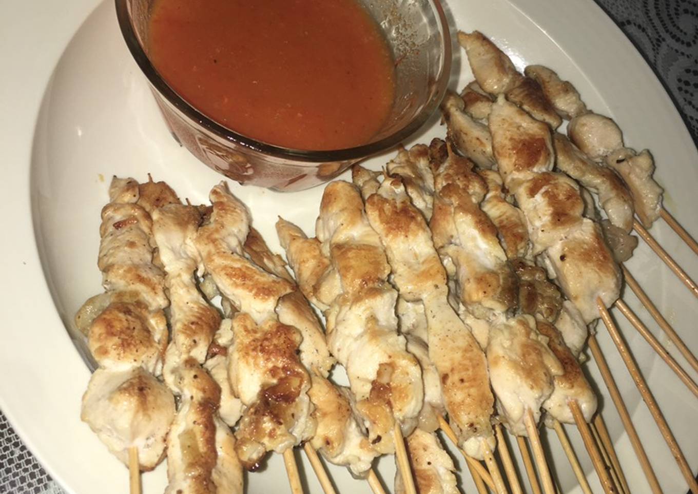 Sate taichan ayam Sambel pedas