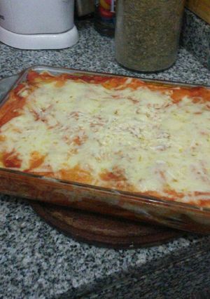 Una foto de Canelones de carne y acelga