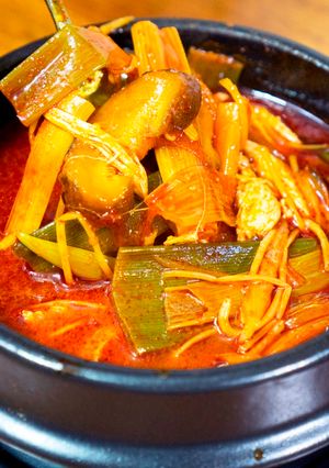 A picture of Korean Dakgaejang.