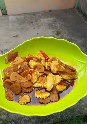 Foto resep Tumis baso dan putren