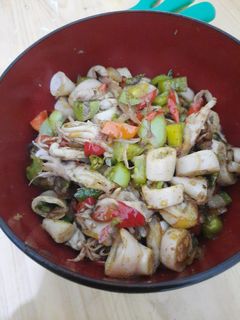 Foto resep Cumi asin oseng pedas