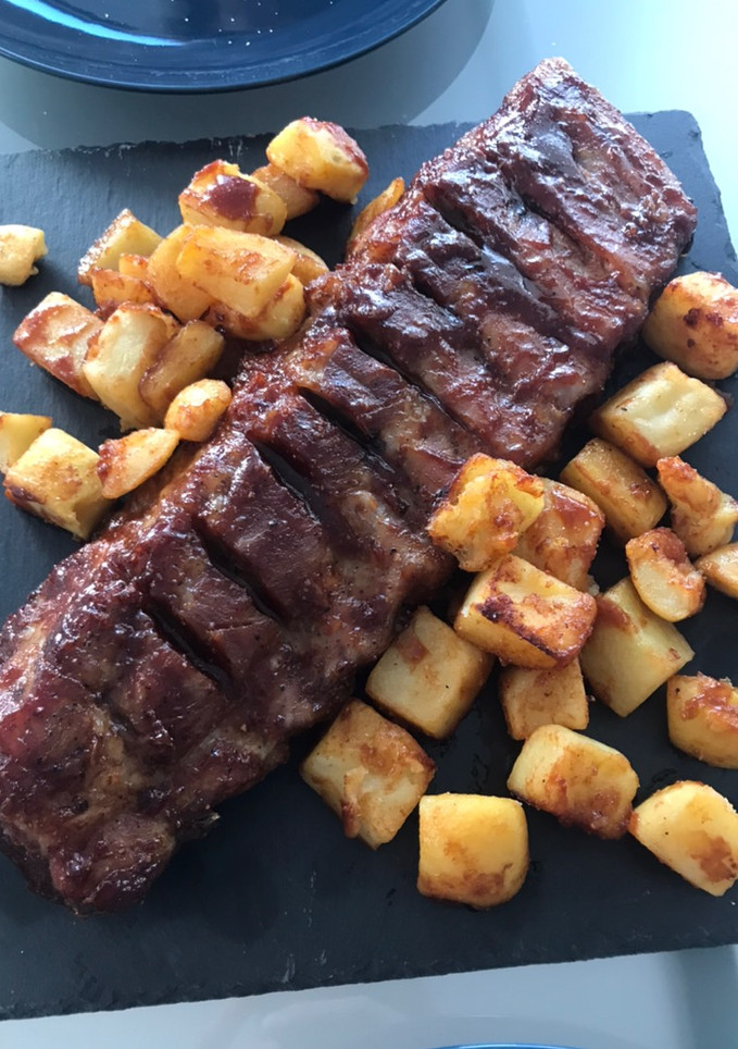 Una foto de Costillas de cerdo - estilo Foster Wollywod