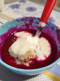 Foto resep Snack Mpasi 9+ Oatmeal Saus Buah Naga Yogurt