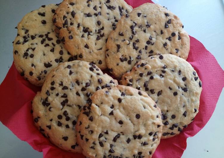 Giant choc chip cookies alla Fluffy