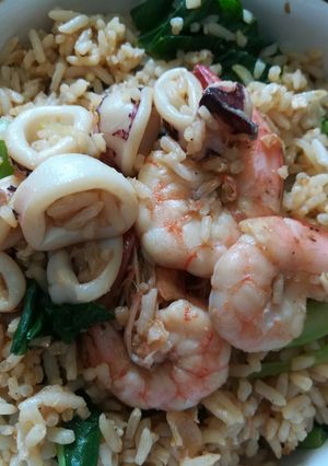 รูปของ ข้าวผัดทะเล 😋ทานคนเดียวเก๋ๆ