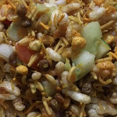 Bhel puri A picture of Bhel puri.