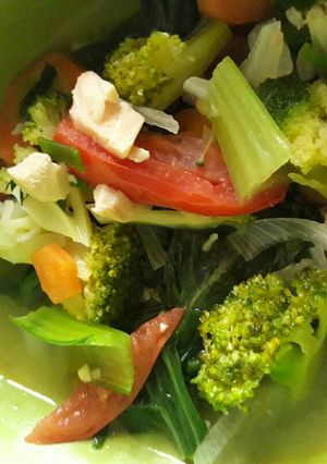 Foto resep Salmon Brokoli sop sehat