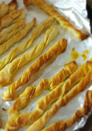 A picture of Milky bread sticks.