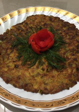 عکسی از دستور کوکوی لوبیا سبز با دستوری متفاوت