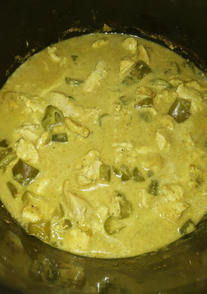 Una foto de Pollo al curry en crockpot