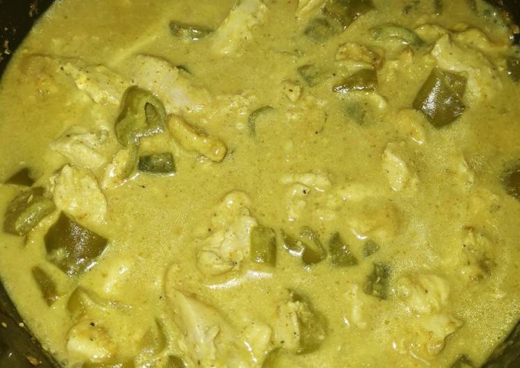 Pollo al curry en crockpot