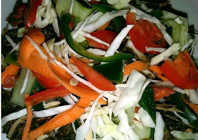 Recipe of Speedy Moringa salad(kwadon zogale)