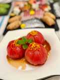 Chilled tomato with balsamic vinegar dressing - super easy, refreshing and healthy 🍅😋