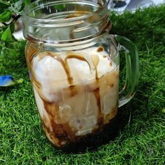 A picture of Caramalised Coffee Custard.