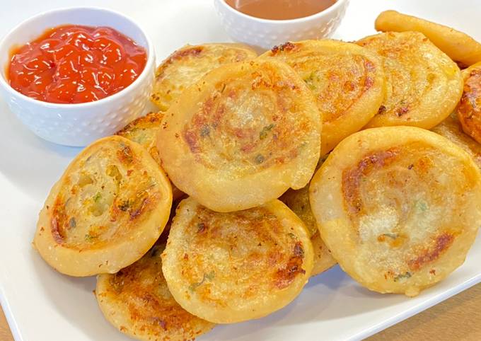 Easiest Way to Make Homemade Potato Pinwheel Recipe by Tasty Rabi Food