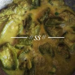 A picture of Ridge gourd with poppy seeds #FM #W1.