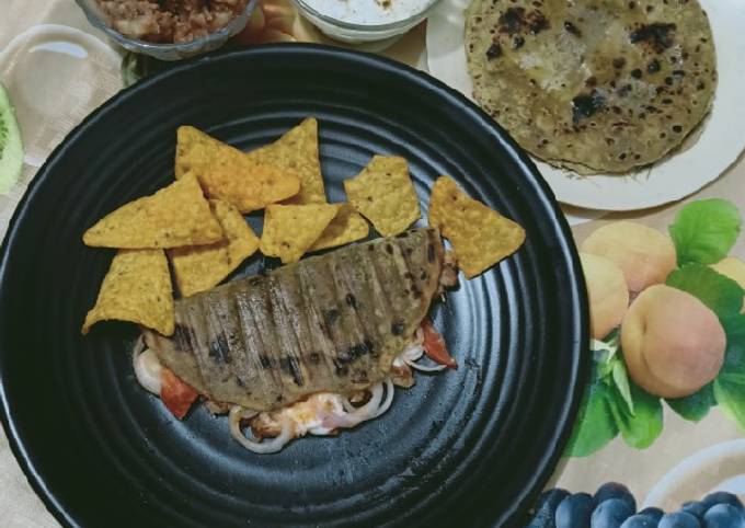 Leftover dal paratha and tacos with aloo chokha Recipe