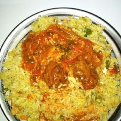 A picture of Vegetable rice.