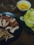 สเต็กคอหมู,เห็ดผัดเนย - คีโต - หม้ออบลมร้อน