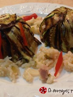 Φωτογραφία της συνταγής Risotto στο «κλουβί με τις τρελές» Τις μελιτζάνες…