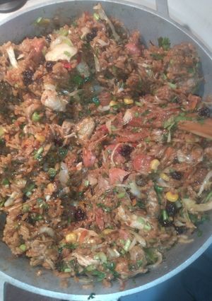 Una foto de Arroz cubano costeño