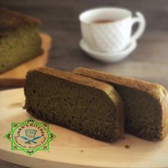Matcha castella cake A picture of Matcha castella cake.