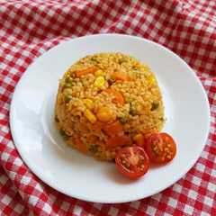 برغل بالخضار🌽🫑🥕🌶️🫛-レシピのメイン写真