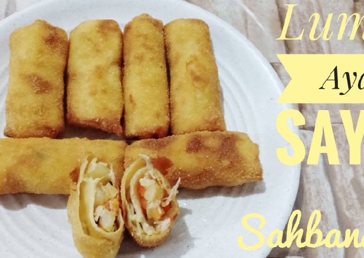 Resep Lumpia Ayam Sayur yang Enak