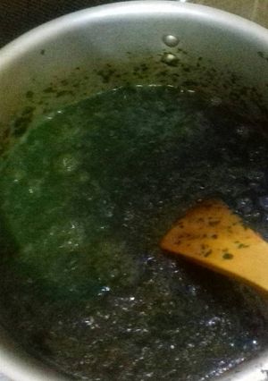 صورة لوصفة طبيخ الخدره (الملوخيه) السودانيه