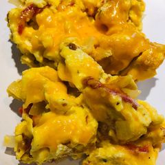 A picture of Roasted Red Pepper Scrambled Eggs 🍳.
