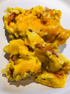 A picture of Roasted Red Pepper Scrambled Eggs 🍳.